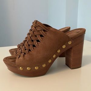 Very light wear, brown Michael Kors heels